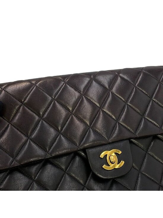 Chanel Backpack CC Logo Quilted Lambskin Black main image 6